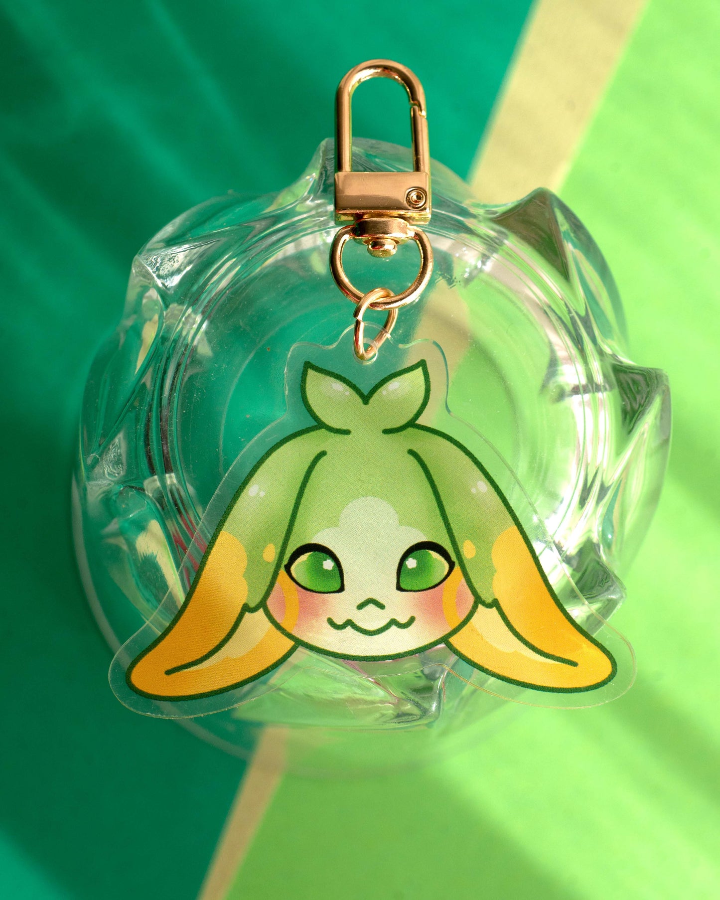 Green Dendro Saurian Yumkasaur Acrylic keychain